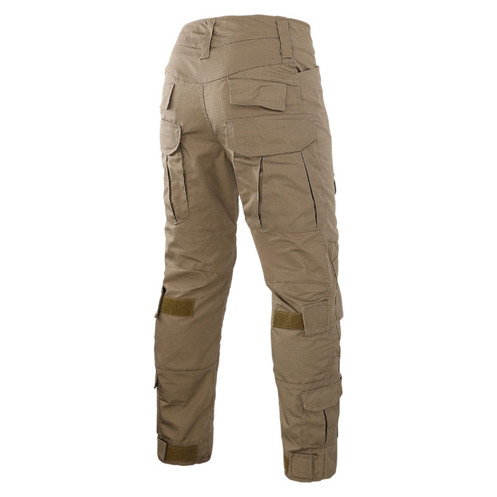 Generisch Pantalones cargo para hombre largos: pantalones de senderismo con muchos bolsillos, pantalones de trekking de pierna recta, pantalones de escalada ligeros, pantalones de escalada monocolor