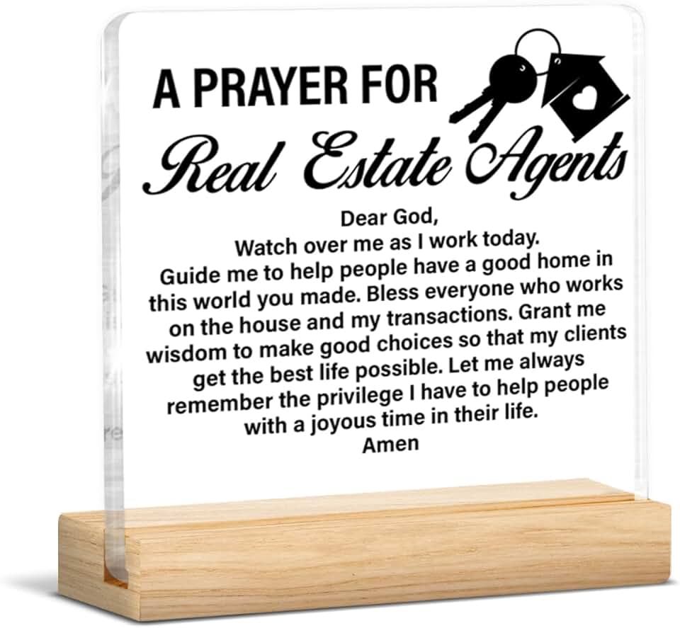 Prayer Decorative Acrylic Desk Sign