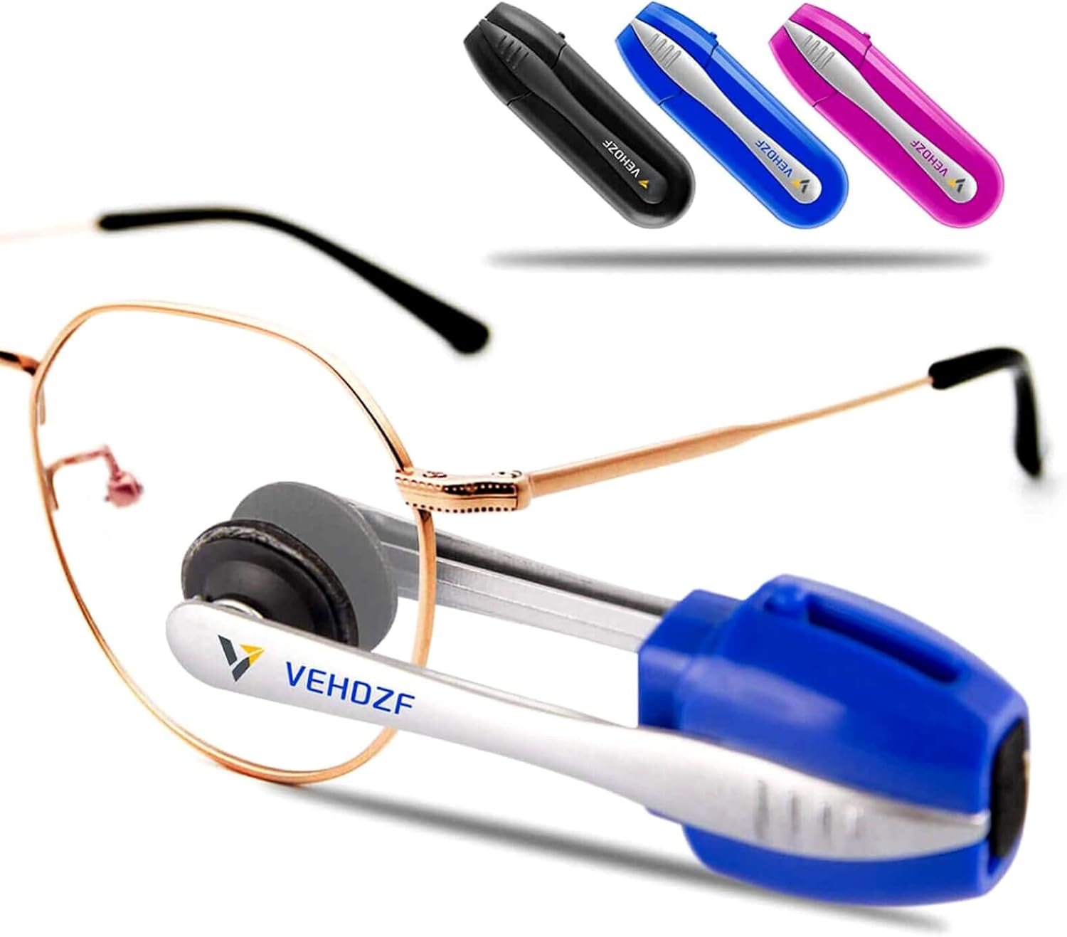 Jade 3Pcs Portable Eyeglasses Sunglasses Cleaner,Mini Carbon Microfiber Tech Cleaning Brush Tools for Glasses Maintenance