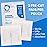 Vakly Split Drain Sponge Gauze 4x4 Sterile 6 Ply Pads [100 Pack] Absorbent Precut 4X4 Non-Woven Slit Pre Cut Bandages +2 Rolls Medical Tape for I.V. Tracheostomy - 25 Packs of 2 -Packaging May Vary