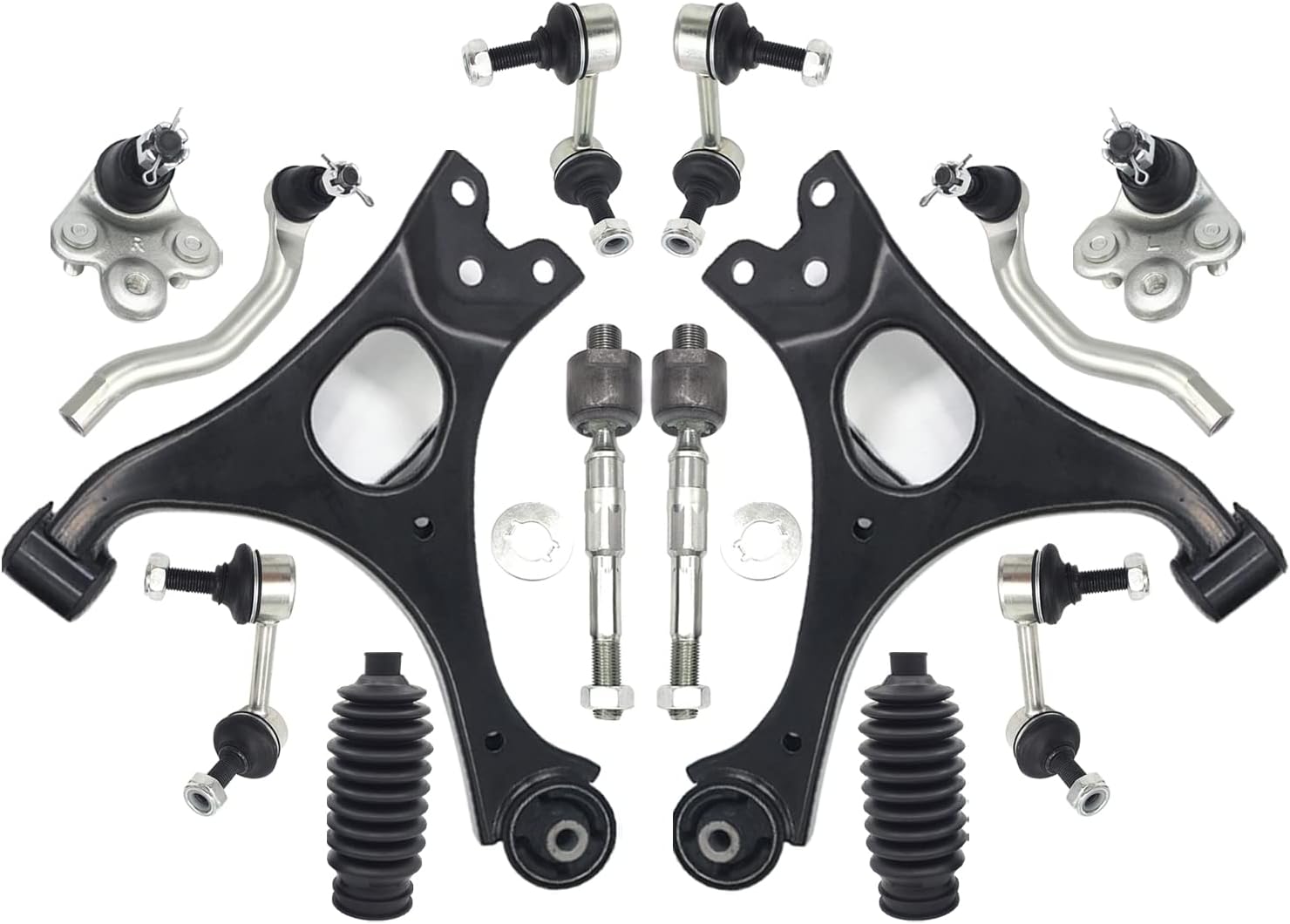 Front Suspension Kit For Acura CSX 2.0L Lower Control Arms Ball Joints Sway Bar