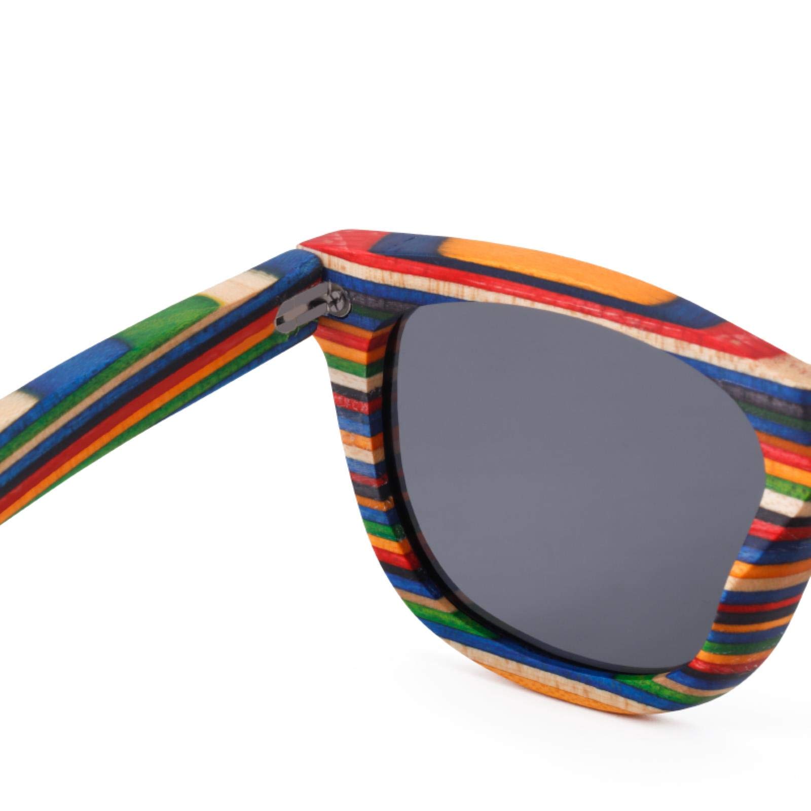 Occhiali Da Sole In Legno Colorato Retrò Occhiali Da Sole Polarizzati Donne Da Uomo Multicolor Occhiali Da Sole Spiaggia Anti-Uv Occhiali Da Vista Per Guidare