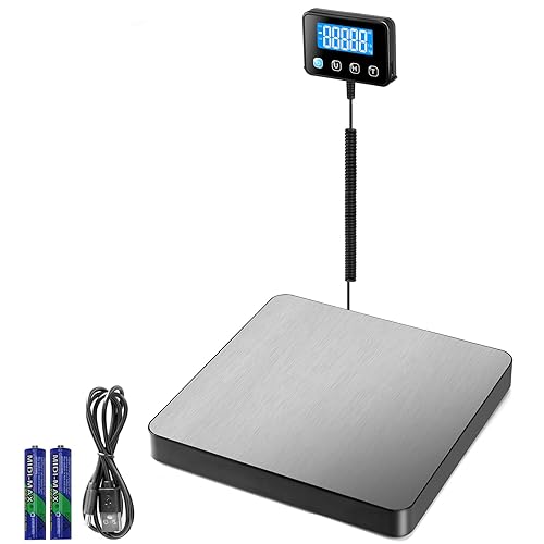 Miniatura 8 de Báscula de envío, báscula postal digital de 440 libras0.35 oz con función de sujecióntara, pantalla LCD de apagado automático y manual, báscula