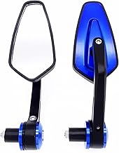 Motorrad Spiegel Rückspiege , CNC Aluminium-Motorrad-Seitenspiegel Motorrad Bläulich Rückspiegel Für B-M-W R1200GS R 1200G...