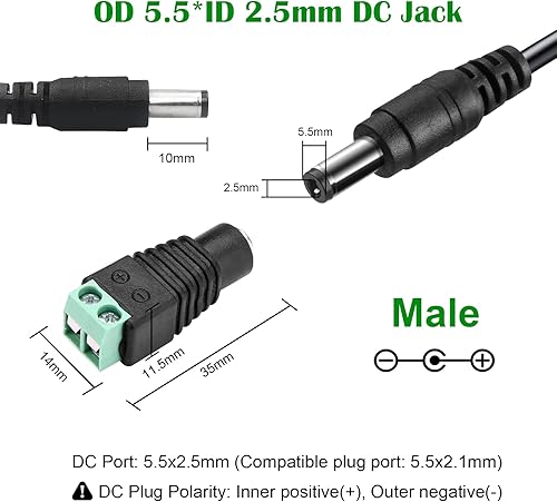 Miniatura 10 de Fuente de alimentación de 12 V 10 A CA 100-240 V a CC Convertidor transformador 12 voltios 10 amperios 120 W con conector de salida CC de 0.217 in x