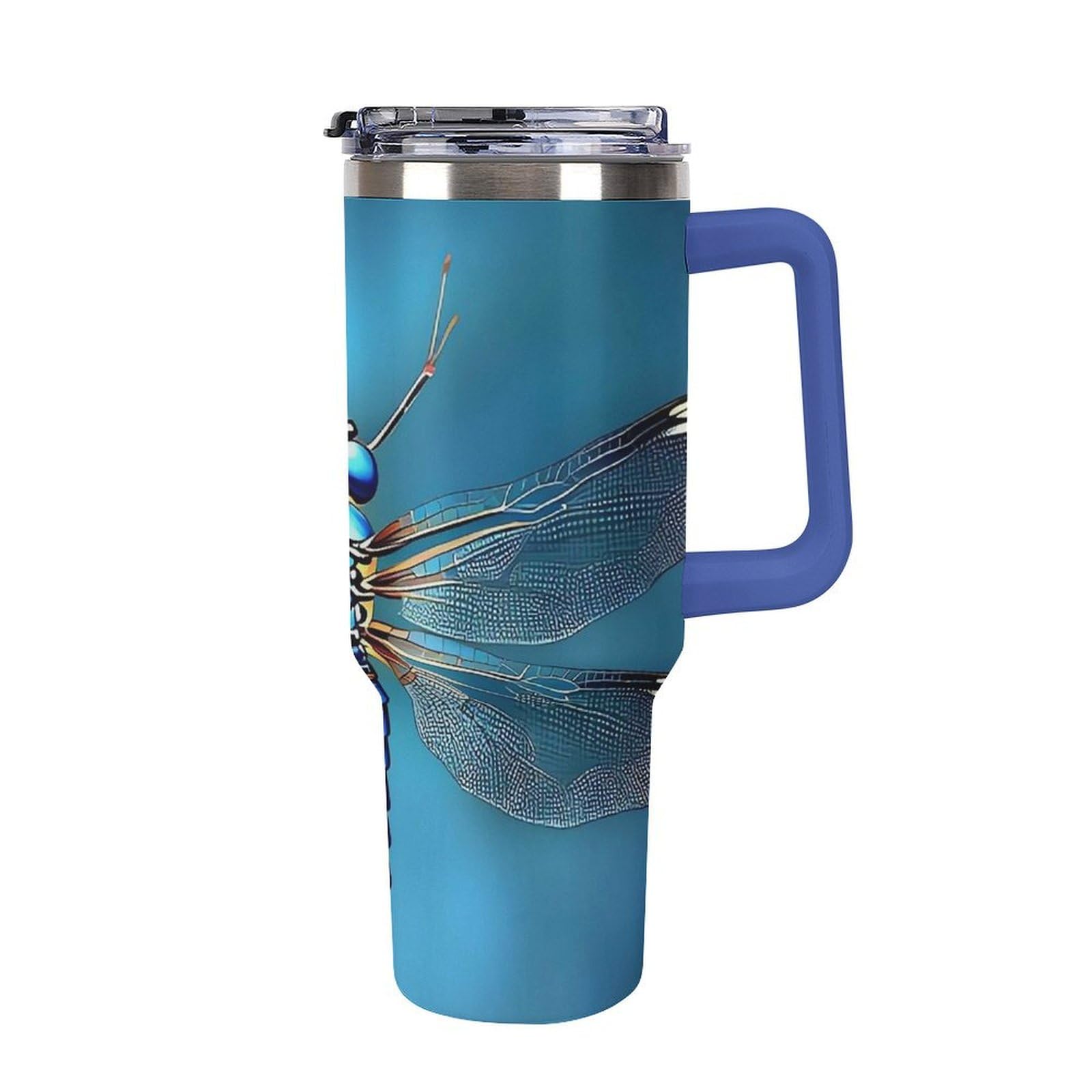 Porte-gobelet de voiture anti-salissure Odonata bleu imperméable