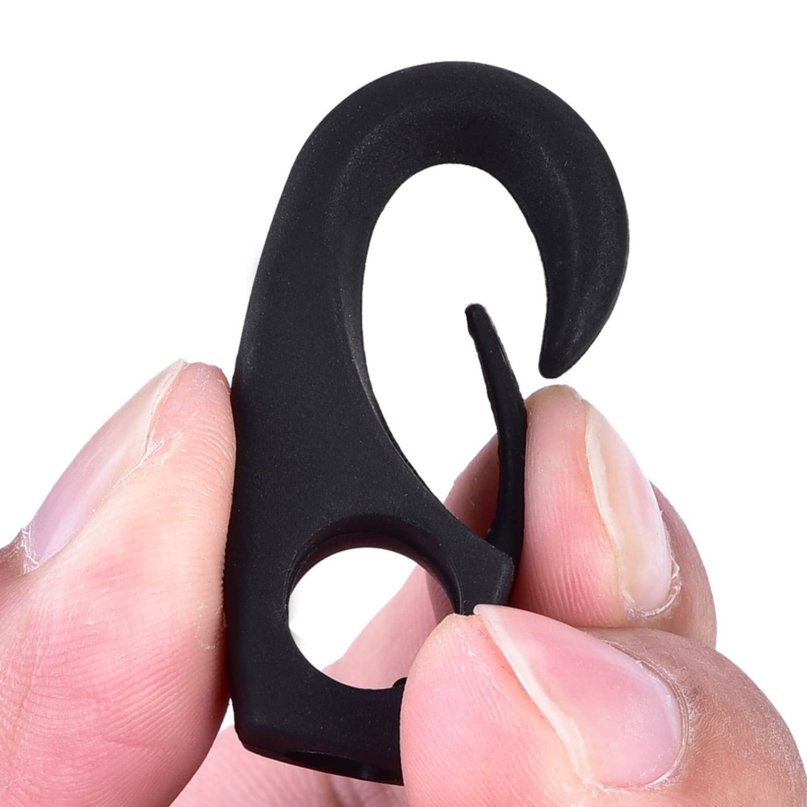 WGFOIP Shock Cord Hooks, Multi Purpose Nylon Clip Lashing Hooks Elastic Rope Buckle for Kayak Canoe Bungee - Image 4
