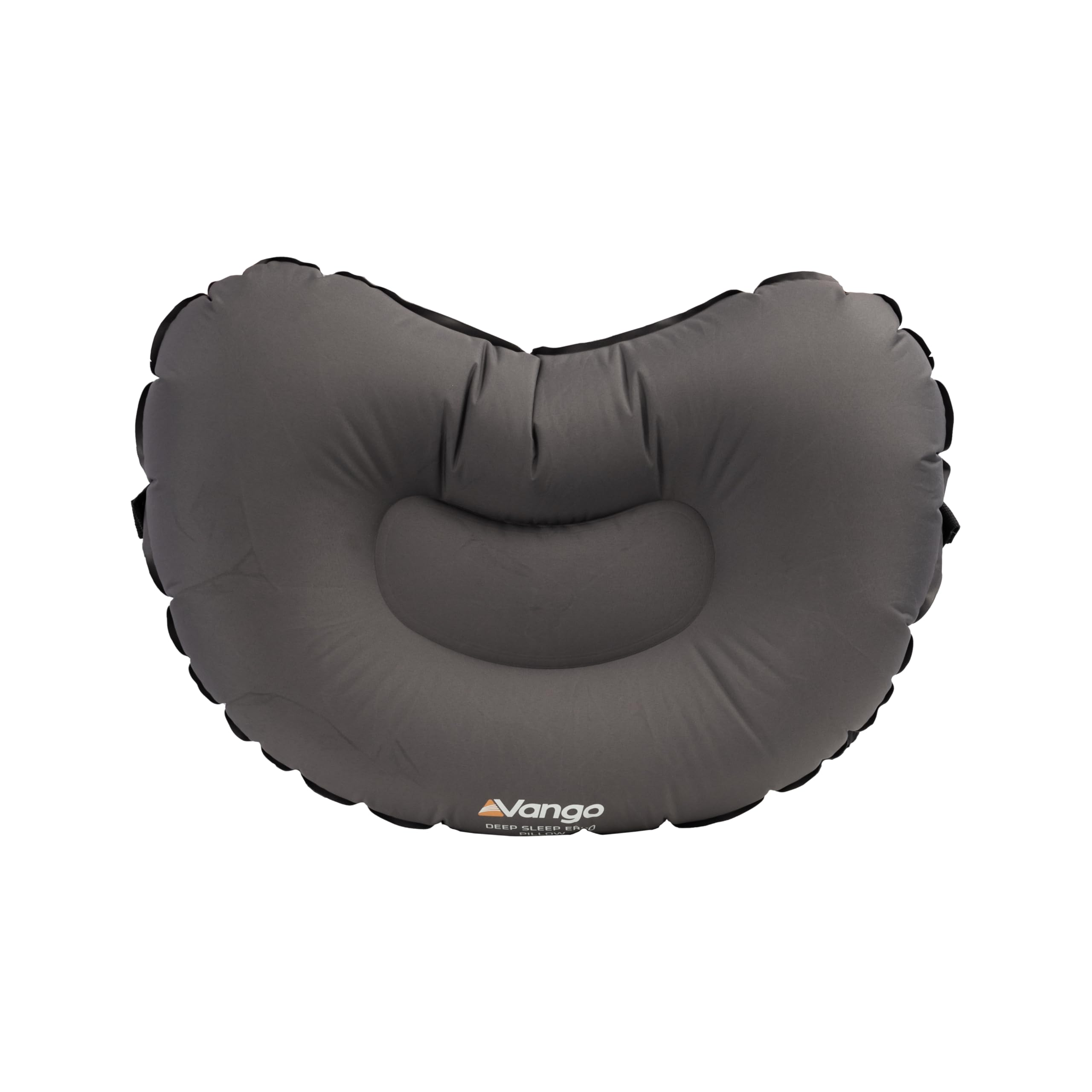 Vango Grey Deep Sleep Ergo Camping Pillow – Ergonomic Inflatable Travel Pillow With Air-Support System, Soft Stretch Fabric, Compact & Lightweight, Ideal For Camping, Backpacking & Travel (Grey)