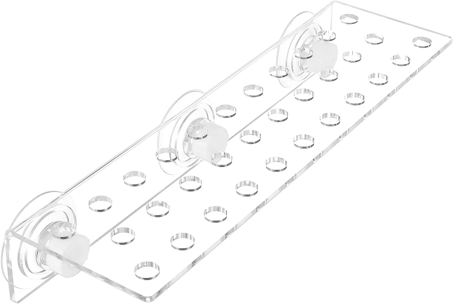 POPETPOP Coral Holder Acrylic Aquarium Fish Tank Glass 32 Hole Cover Clip Support Holder