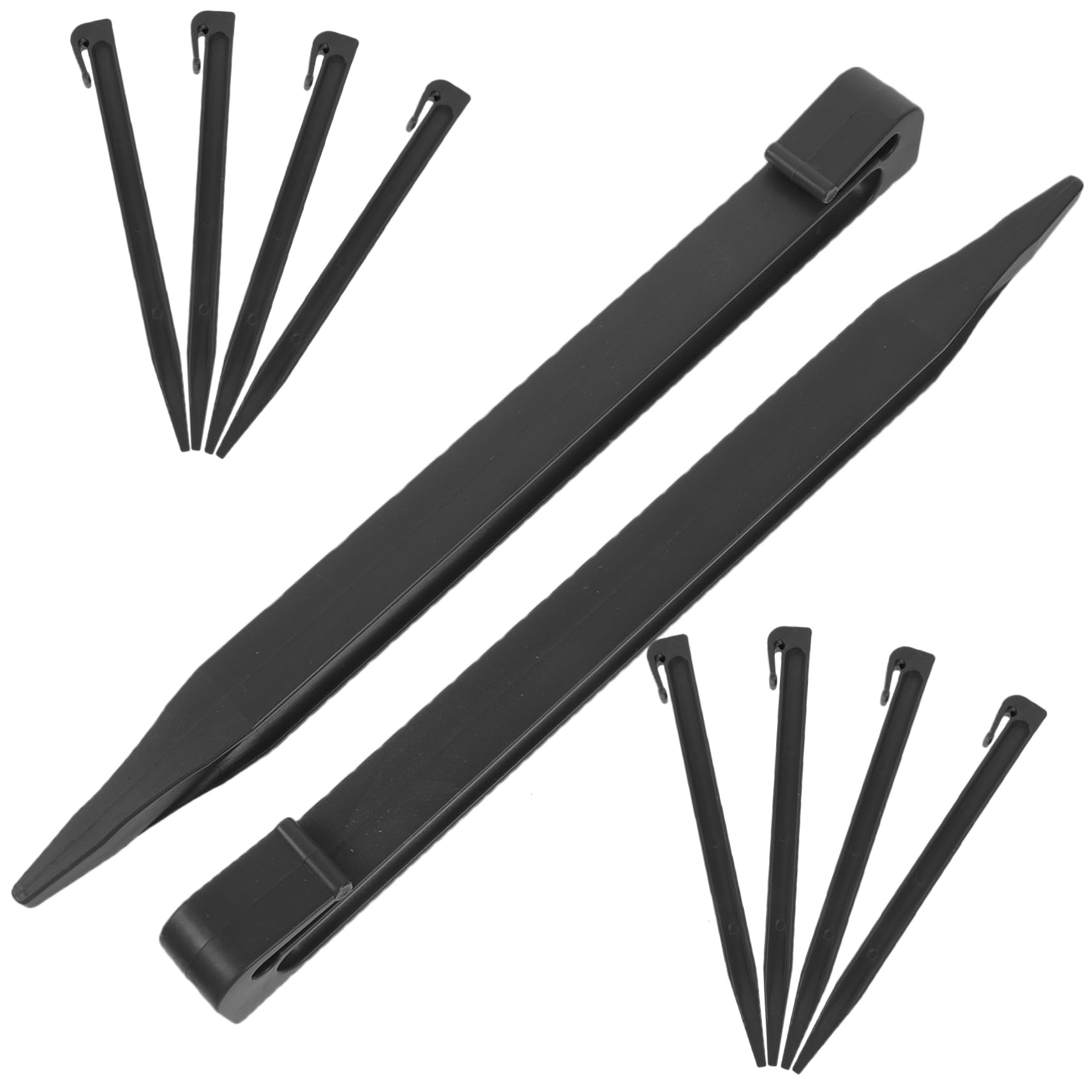 Toyvian 10pezzi Picchetti Per Giardino Resistente Alle Intemperie Per Tende e Bordatura Paesaggistica Design Speciale Per Maggiore Stabilità Del Terreno