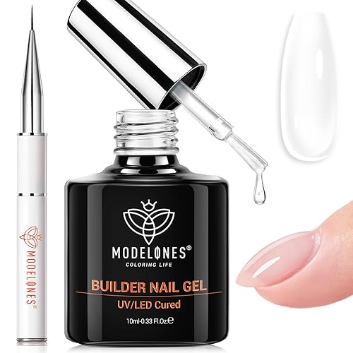 Miniatura 18 de Modelones - Capa superior y capa base de esmalte de uñas de gel que no se borra, 15 ml, remojar para quitar, acabado brilloso, fórmula mejorada