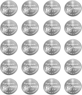 MEELER 20 PCS 3V 40mAh Coin Cell Battery Lithium Battery for Panasonic CR2012 Non Rechargeable