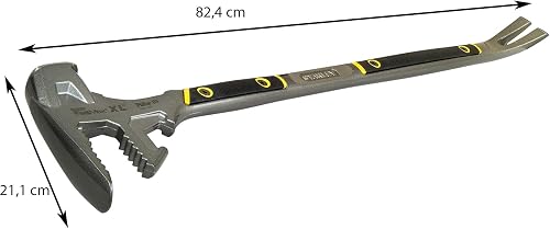 Stanley FatMax FuBar III 55-120 5-in-1 Demolition Tool, Sledge Hammer / Nail Remover / Jaws For Timber / Pry Bar - 8