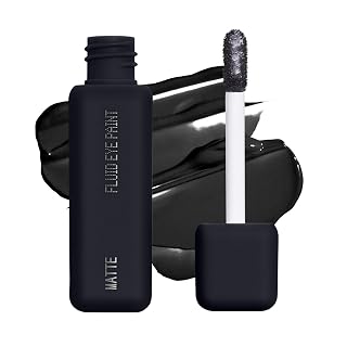 about-face Matte Fluid Eye Paint Art of Darkness – High-Pigment Liquid Eyeshadow, Long-Lasting, No-Budge Matte Finish, Vegan & Cruelty-Free (Matte Black) - Amazon product rated Grade A