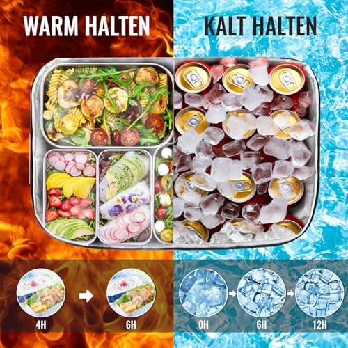 Kühltasche Faltbar 33L+14h Kühlung Groß Kühlbox Thermoisoliert Lunch Tasche – Ansicht 2