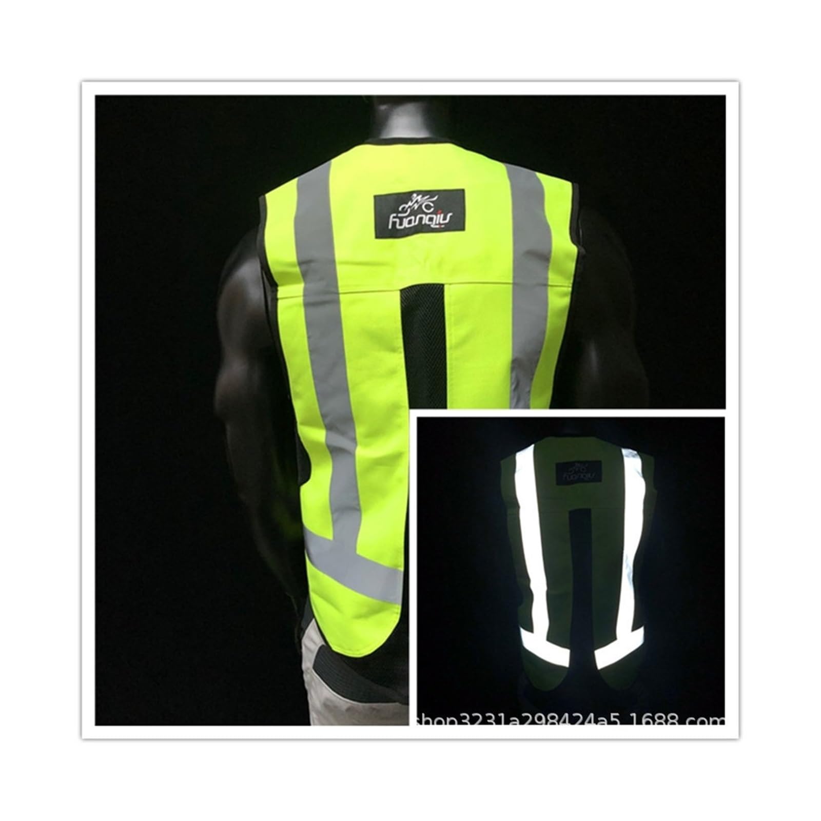 Chaleco Airbag Para Motocicleta Chaqueta Reflectante Protectora De Motocross Alta Visibilidad Con No Equipado Con Cartucho De CO2 Reutilizable