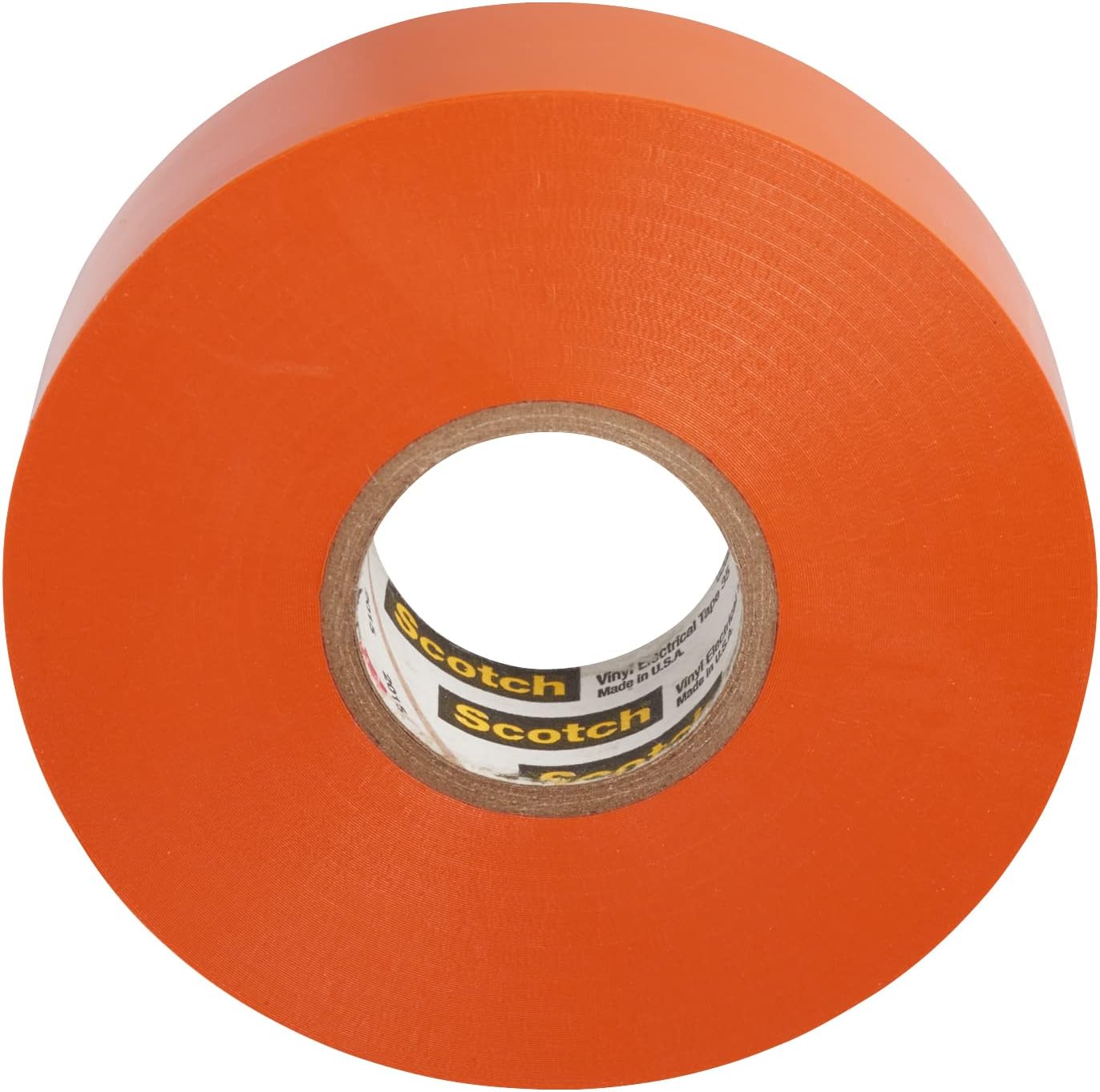 3M Scotch Vinyl Color Coding Electrical Tape 35, 3/4 in x 66 ft, Premium Grade, Flame Retardant, UV Resistant, Electrical and Mechanical Protection, Orange Color, 7 mil, 1 Roll