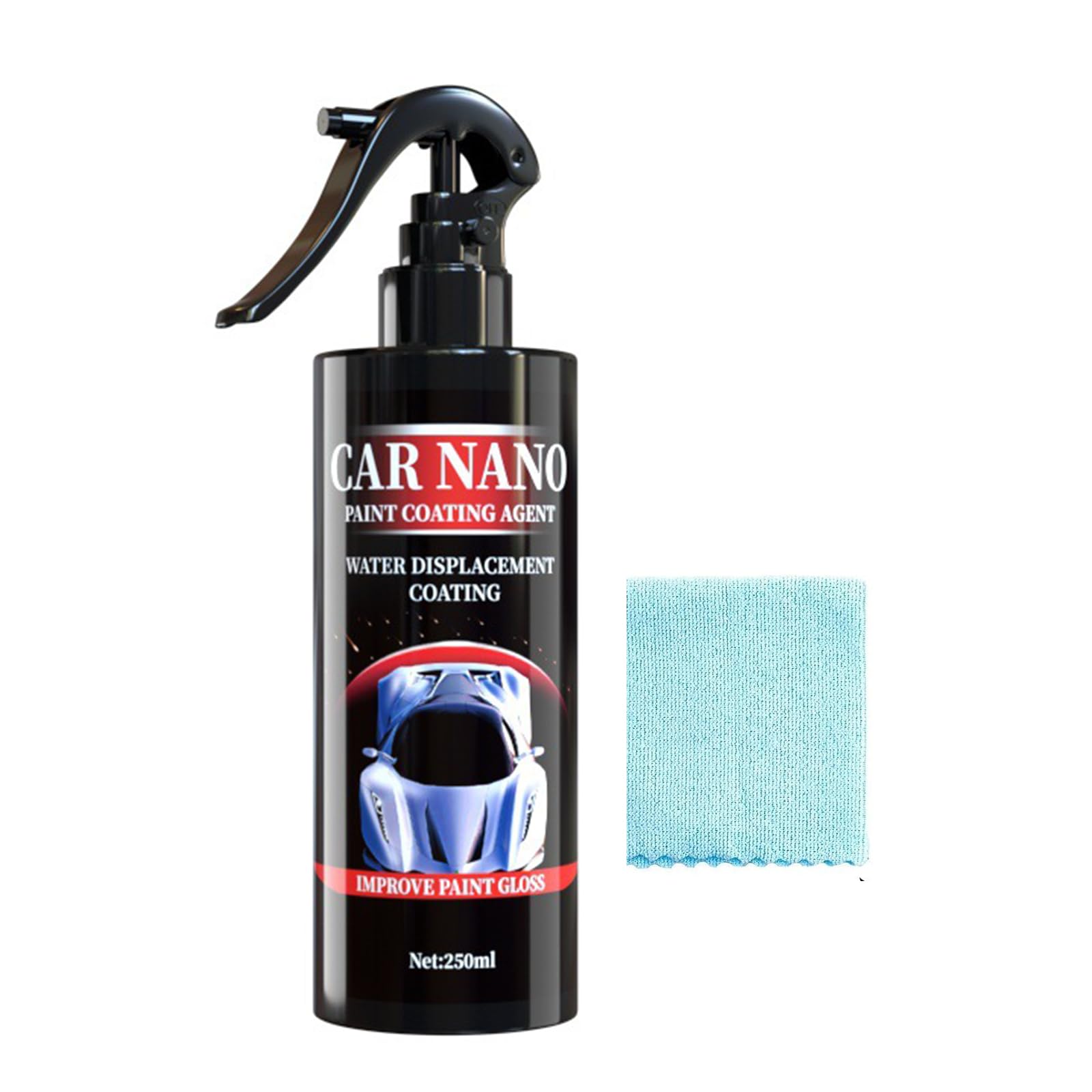 Spray 250 ml wysokiej ochrony 3 w 1, szybki spray do powlekania, polerowany samochód do ochrony, ochrona hydrofobowa, długotrwała ceramiczna uszczelka do pielęgnacji samochodu (250 ml)