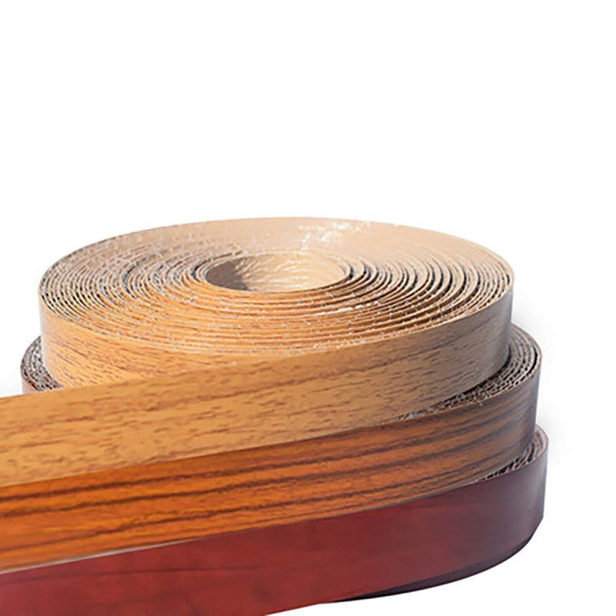 Nastro per ufficio 20 mm in legno pre-incollato impiallacciato bordatura nastro – striscia per bordi in PVC autoadesiva per mobili da cucina bagno mobili – rotolo da 10 m – per un facile fai