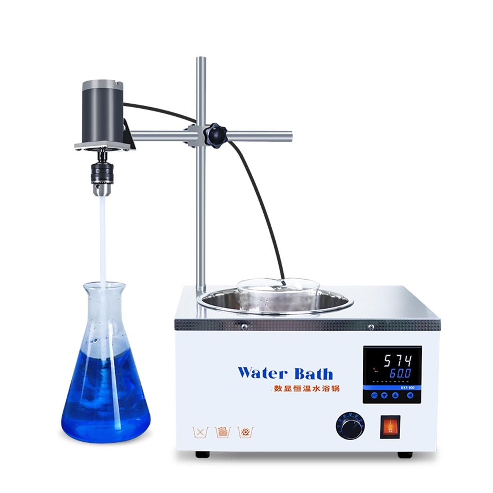 Baño María de laboratorio, Agitador eléctrico for baño de agua, baño de agua eléctrico for tinta y pegamento, baño de agua con temperatura constante temporizada(5L)