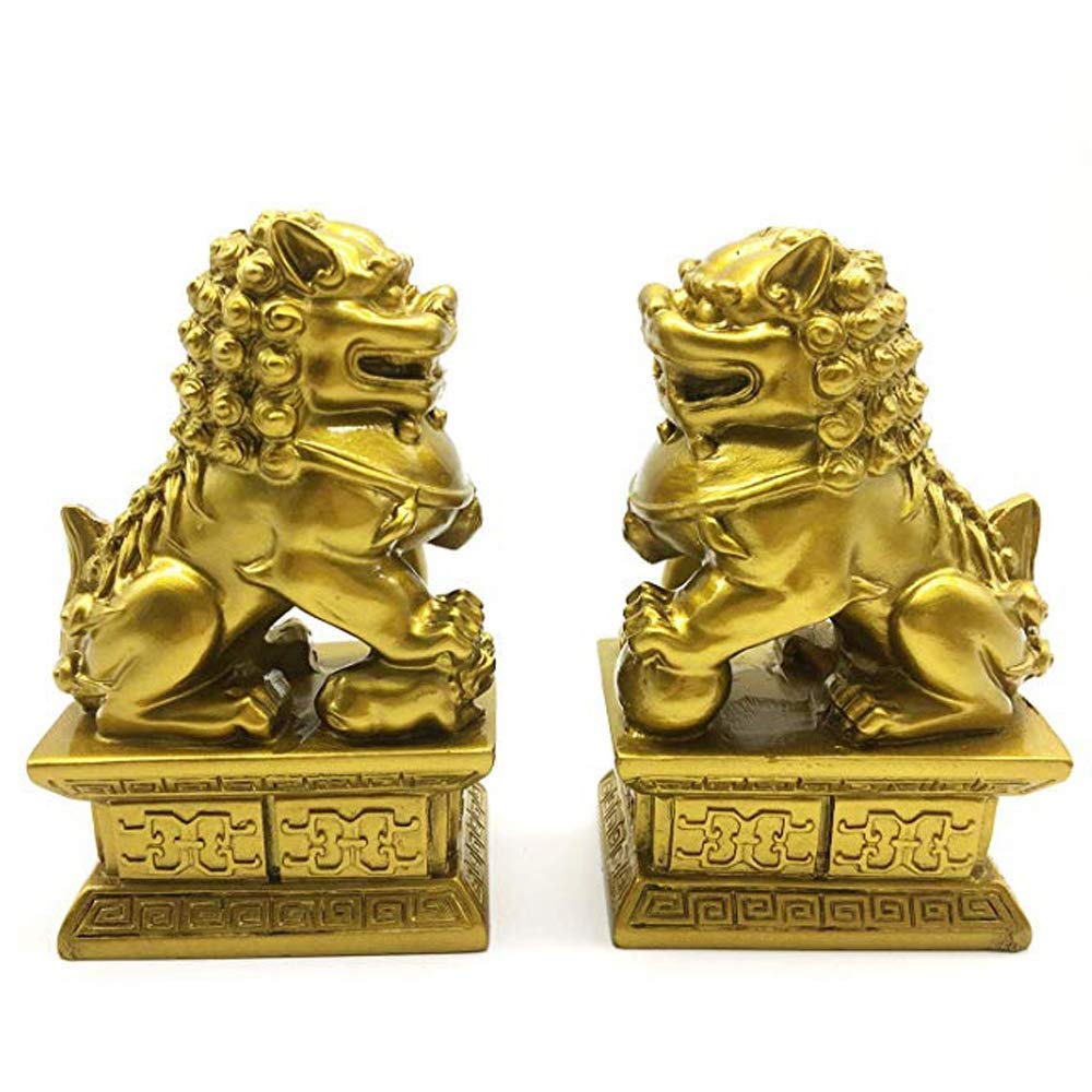 Chiens Fu Foo de Pékin : sublimez votre entrée avec ces statues Feng Shui de lions asiatiques