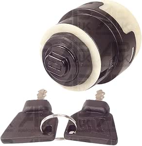 APUK Ignition Switch Starter With 2 Keys For JCB Backhoe 3CX 3 3C Digger Plant Machines - 4 Function, 26mm Hole