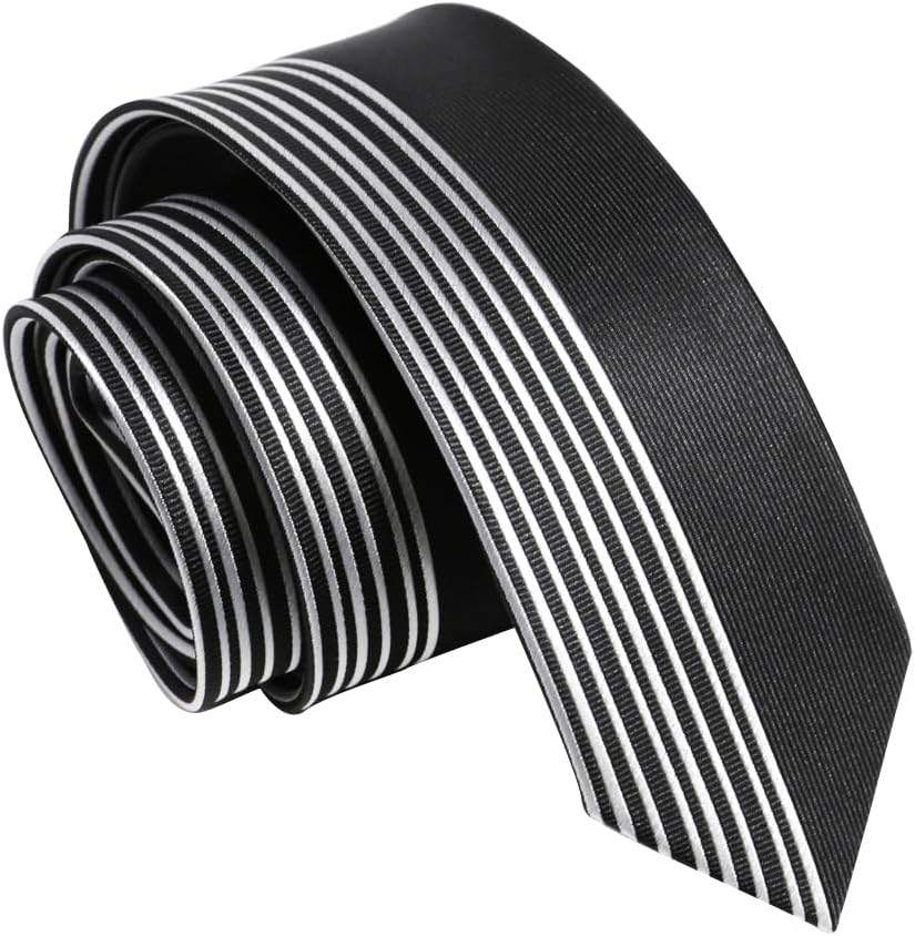 Fashion 2.36'' Slim Ties for Men Business Casual Wedding Party Necktie 6CM Symmetrical Tie with Gift Box