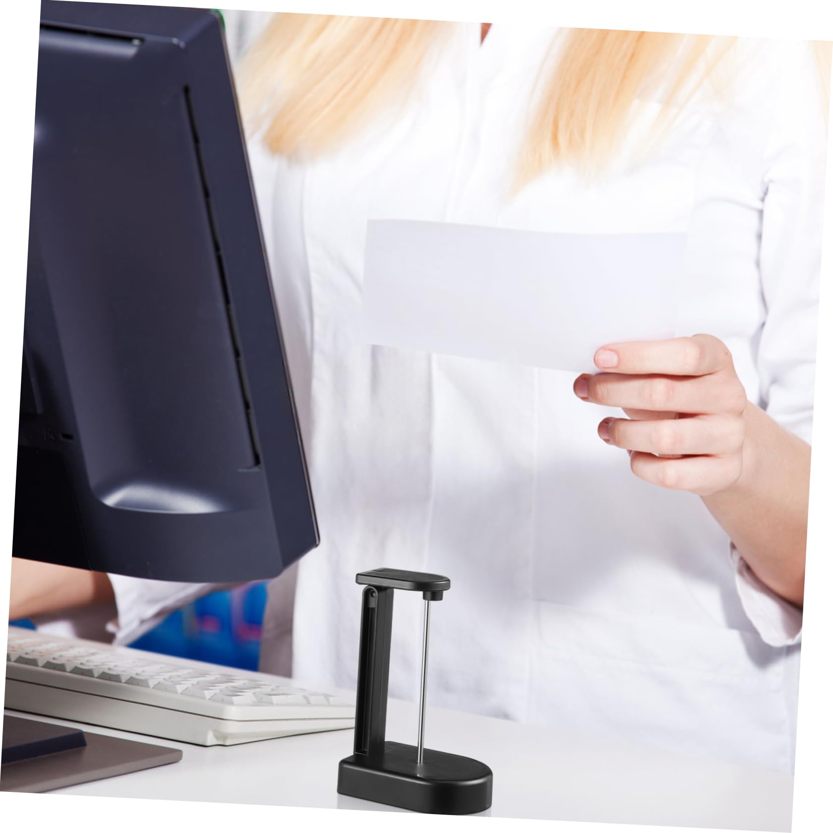 Produktbild von DINHEAROM Quittungshalter Mit Dorn – Stabiler Memo-Halter Für Restaurant, Büro & Kasse