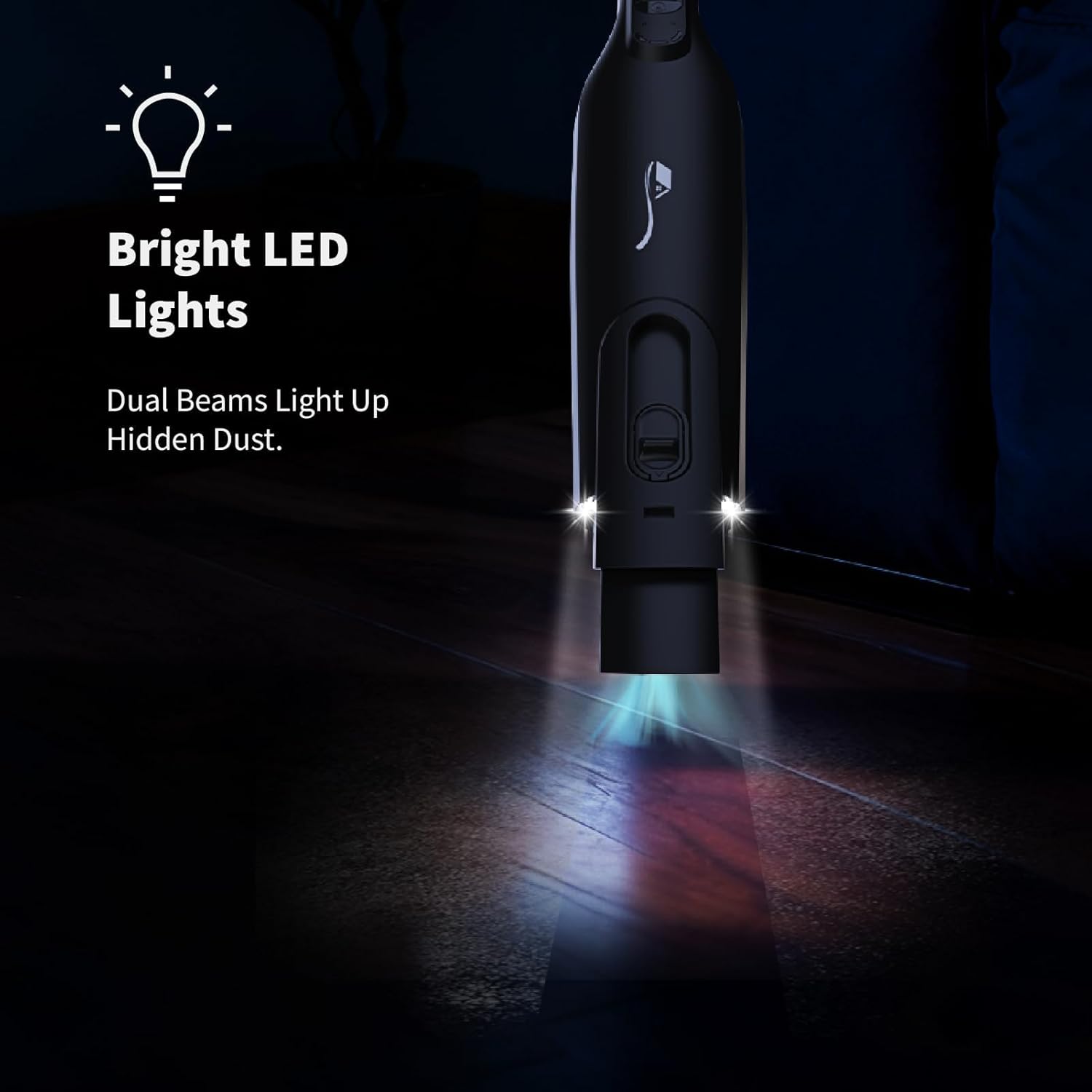 Cordless Handheld Vacuum, Lightweight Portable Hand Vacuum Cleaner with LED Light,Rechargeable Hand Held Vacuum with One-Touch Empty, Powerful Suction for Office, Home,Car,Raven
