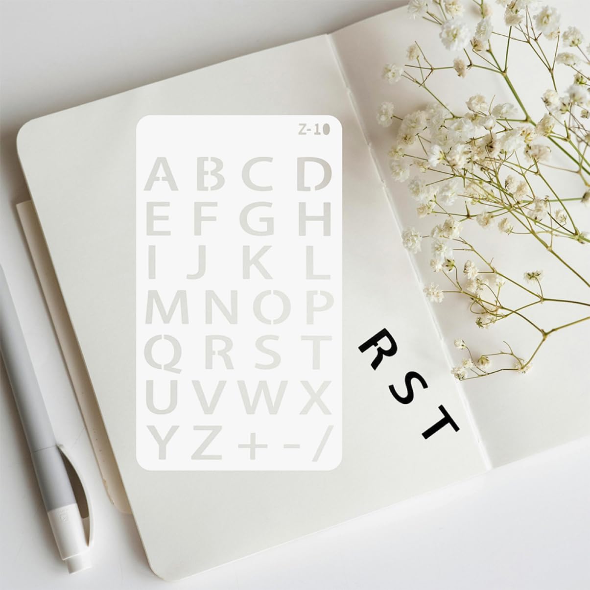 Gadpiparty 2sets Reusable Plastic Letter Stencils Alphabet Templates for DIY Drawing and Creative Journaling for Unique Designs and Easy Portability