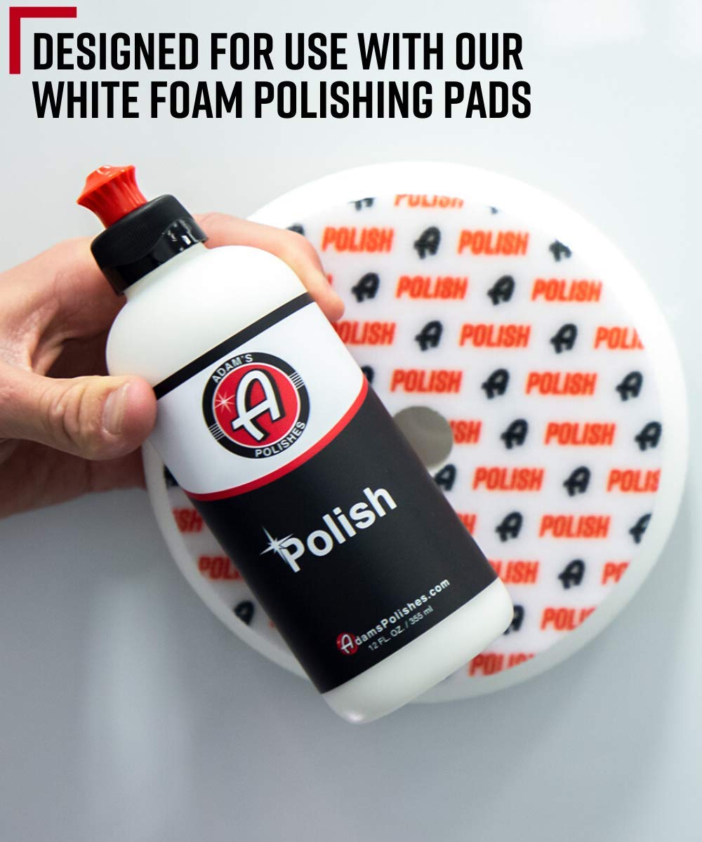 Adam's Polishes 12oz - Paint Perfecting Polish Perfect Mirror Finish for Clear Coat, Single Stage, PPF, Clear Bra or Gel Coat - No Micro Marring, Stunning Results with Minimal Effort