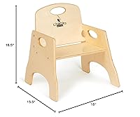 Vista 12 de Jonti-Craft Silla apilable 6802TK Chairries, RTA, 9 pulgadas de altura