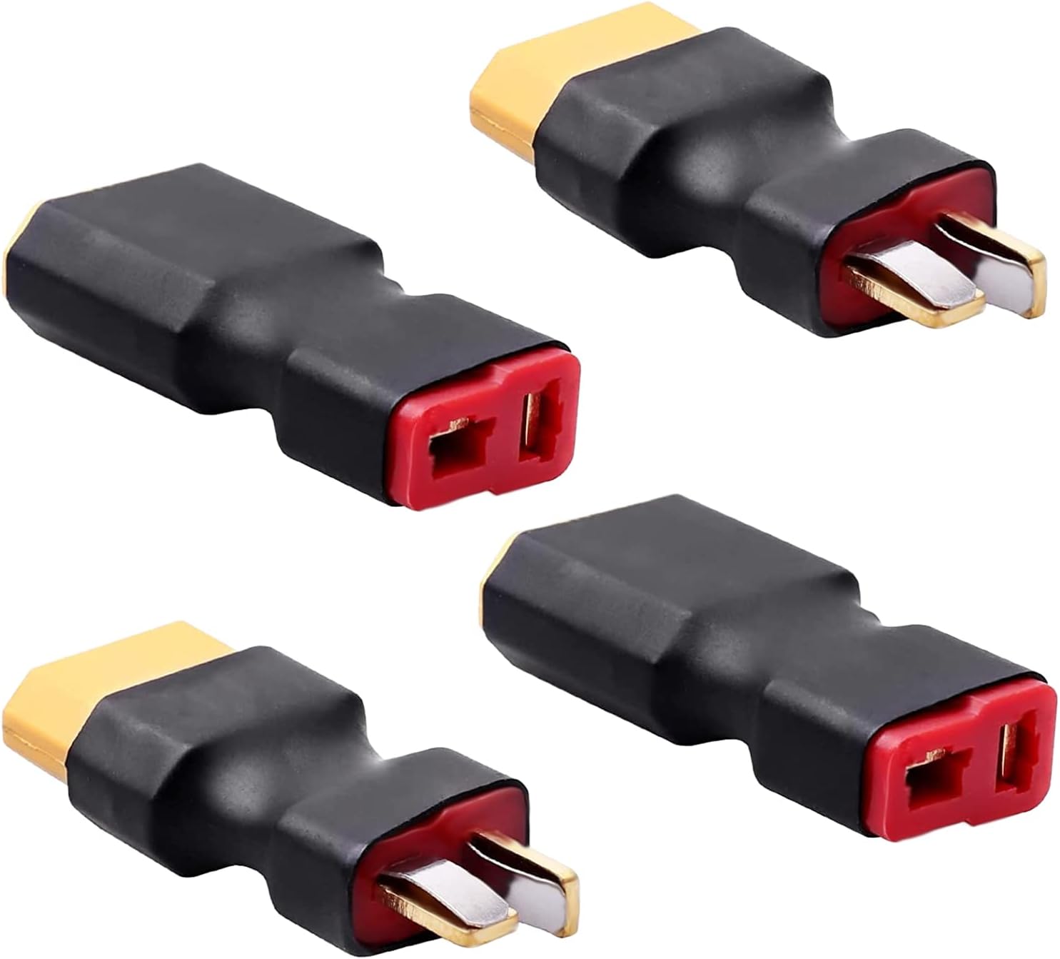 Youme Male Deans to Female TRX Traxxas Connector Wireless Adapter RC Charger Slash E Revo ï¼ˆ2pcs/lotï¼‰