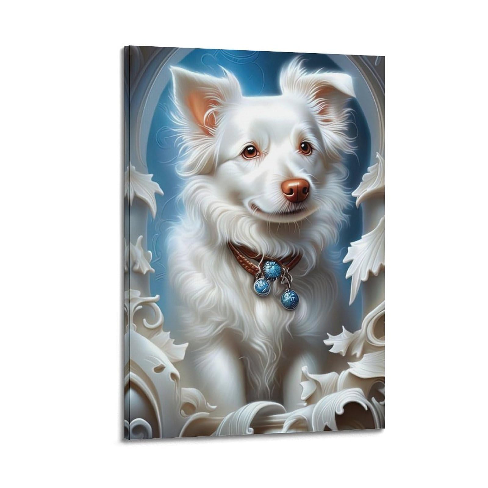 JTLFXY Animal Artwork Poster Cute Puppy Poster Decorative Painting Canvas Wall Posters And Art Picture Print Modern Family Bedroom Decor Posters 20x30inch(50x75cm)
