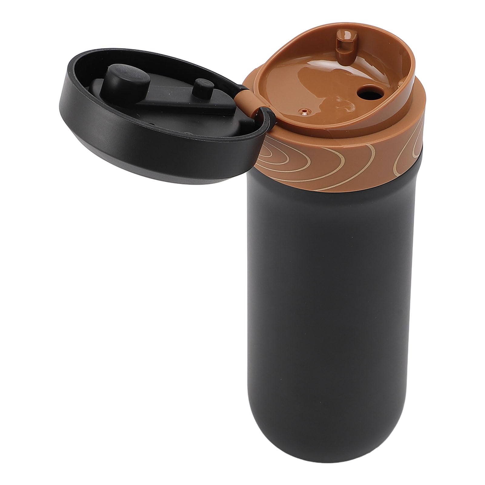Pssopp Taza y Vaso Portátil para Acampar que Retiene el Calor de Prensa Francesa Viaje Aislada, café té Acero Inoxidable Aislada