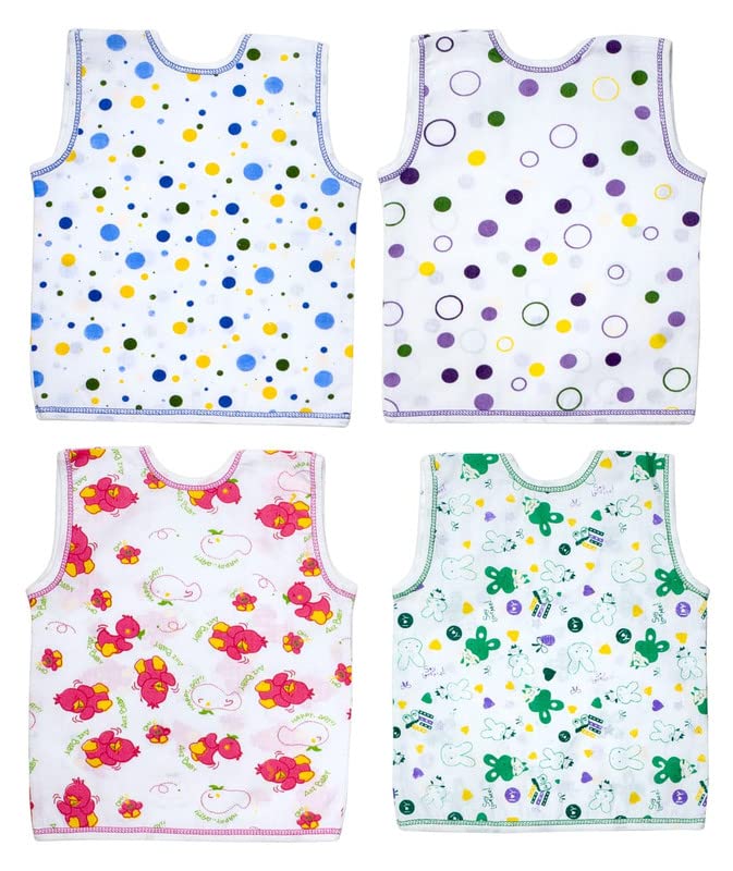 Image of TS LAVI TAVI New Born Baby Clothes Set 0-3 Months - Soft, Breathable, and Multicolor Newborn Clothing Pack of 4
