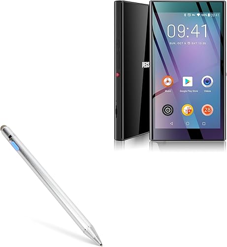 Miniatura 1 de BoxWave Lápiz óptico compatible con PECSU G5, AccuPoint Active Stylus, lápiz digital electrónico con punta ultra fina, color plateado metálico