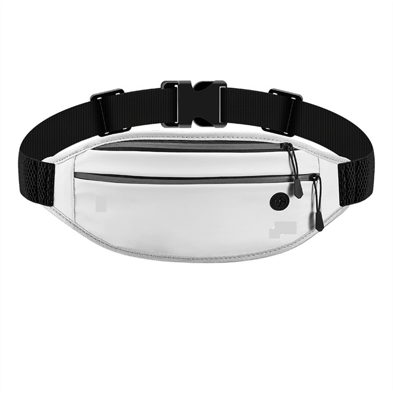 Casual Men Fanny Pack Nastolatek Sporty na świeżym powietrzu Bieganie Jazda Na Rowerze Torba na talię Podróżna Torba Na Telefon Torby Wodoodporna Męska Torba, biały, Jeden rozmiar
