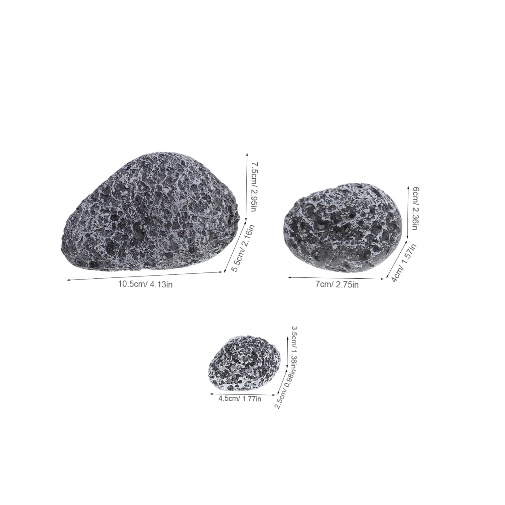 POPETPOP 6pcs Fake Rocks for Garden Landscape Fake Rocks Artificial Stone for Plant Bonsai