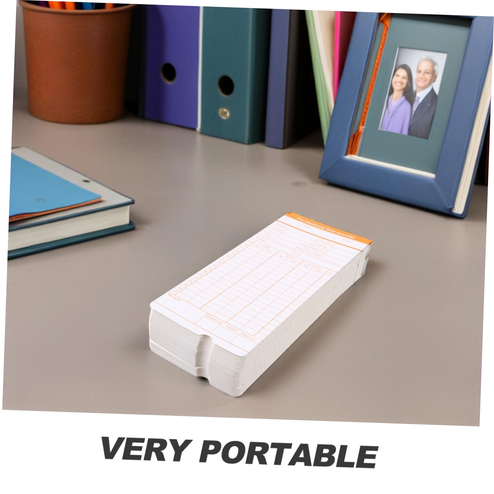 Cartes de Présence en Carton 200 Feuilles pour Pointage de Bureau