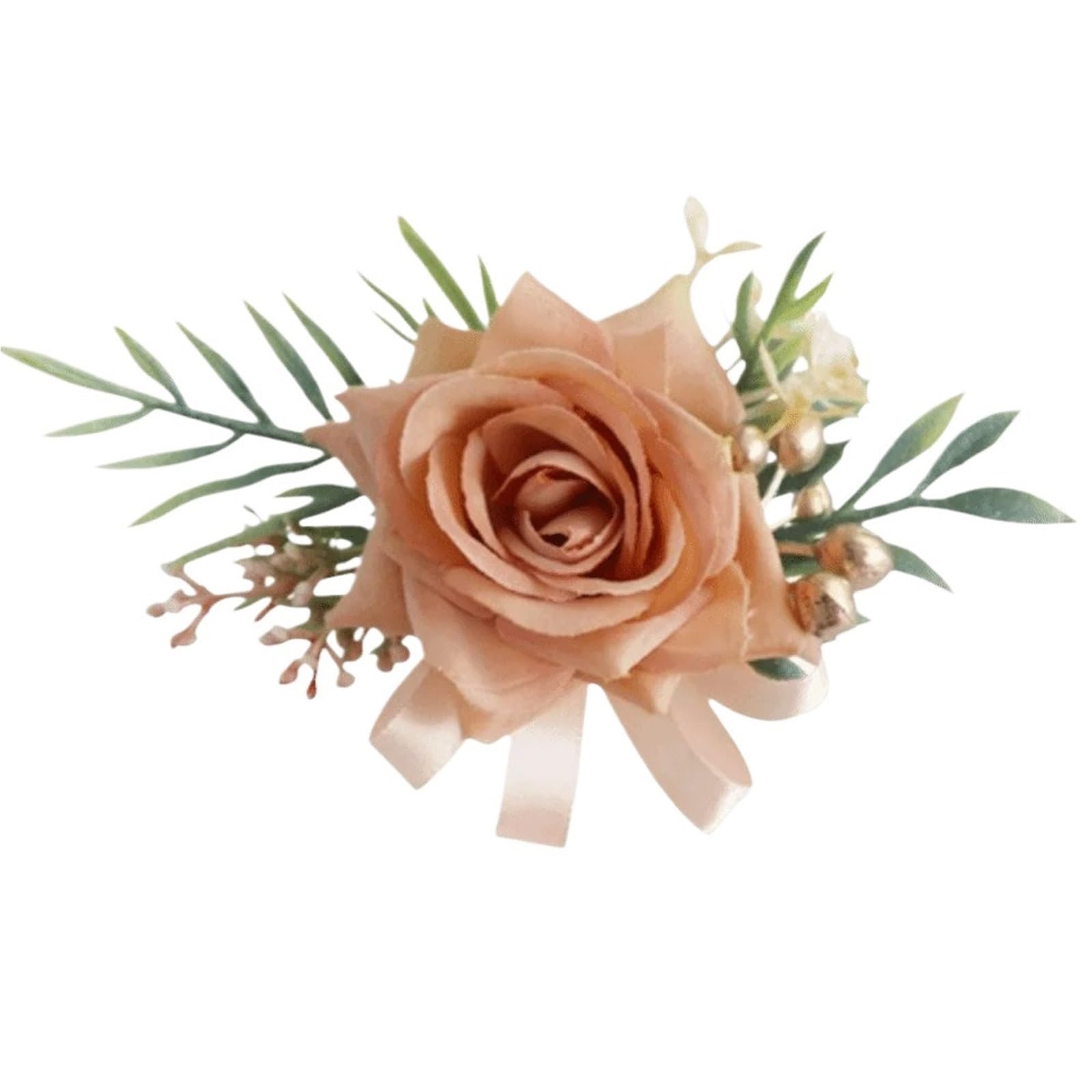 GHHZML Boutonniere Simulated Floral Corsage Bride Brooch Pin Artificial Flower Silk Wedding Boutonnieres Calla Lily Groom
