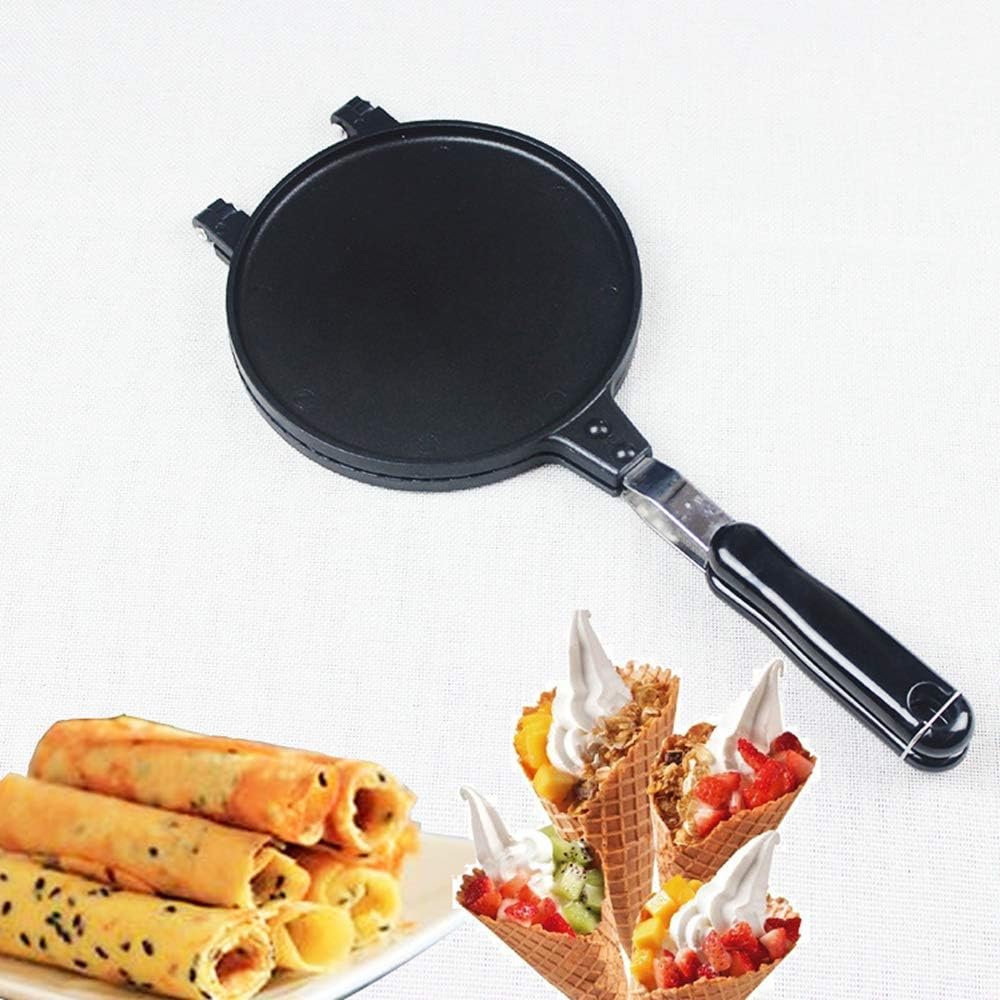 Double Side Waffle Maker, Pancake Crispy Cone Omelet Plates Mold for Waffle Cups, Ice Cream Cone Maker, for Home Kitchen Restaurant Snack Stand Cake Shop-image-19