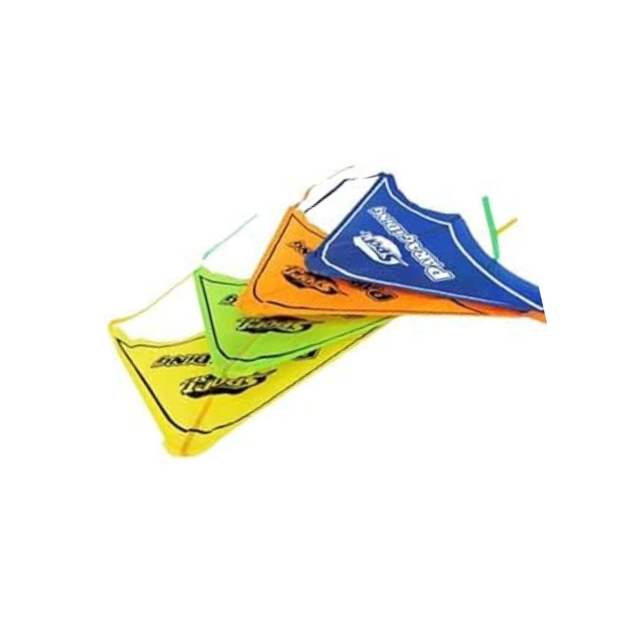 MSQUARE Kids Paragliding Flying Hang Glider Set, Colourful, Hand-Thrown Glider, Outdoor Play, Fun Aviation Toy, Durable and Safe, Kids Adventure Play and Skill Development,Assorted Colours, (4PCS)
