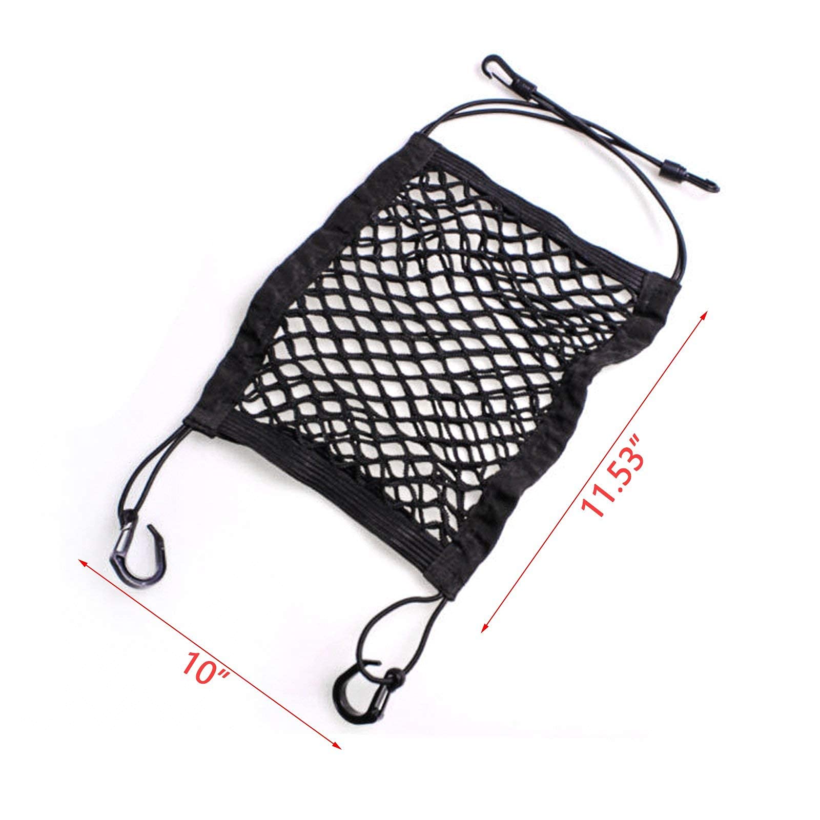Xotic Tech Stretchable Pet Dog Car Net Barrier Baby Storage Bag With Backseat Gap Safety Mesh Net Organizer Universal for Cars SUVs, Car Divider for Driving Safely with kids & Pets (Size:10