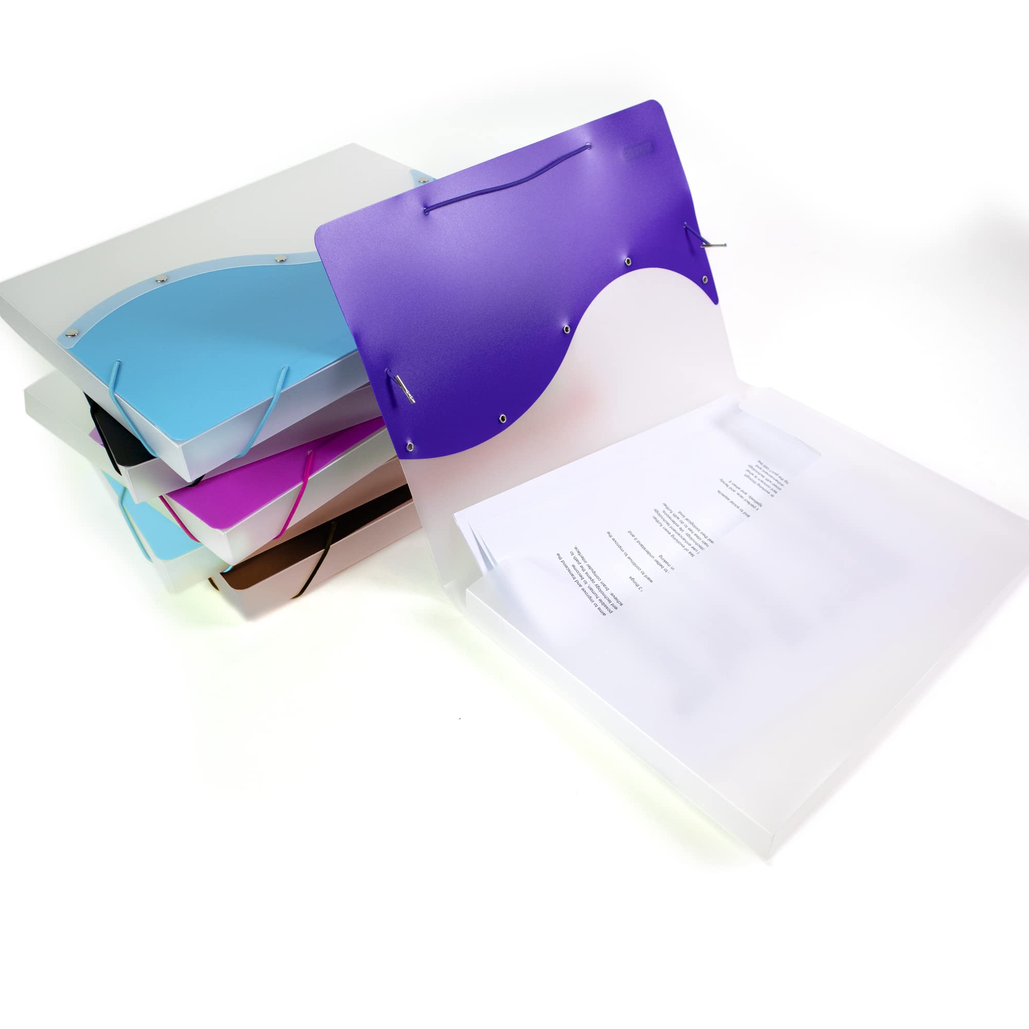 24 Pack Clear Plastic Envelopes Envelopes Expandable Files Document Folders With