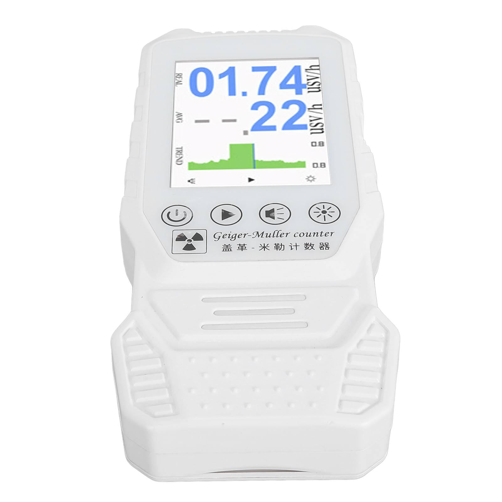Nuklearstrahlungsdetektor Geiger Counter TFT HD Farbanzeige USB -Wiederaufladungsstrahlungsmonitor Messgerät für X Strahlen y Strahlen β -Strahlen Materialinspektion Umwelttests