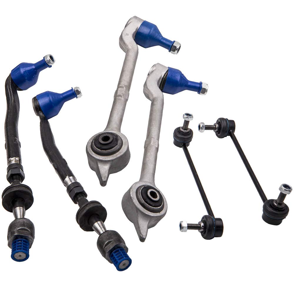 maXpeedingrods Jeu de bras de suspension pour essieu avant pour BMW Série 5 E39 Touring 8 pièces Touring 520D