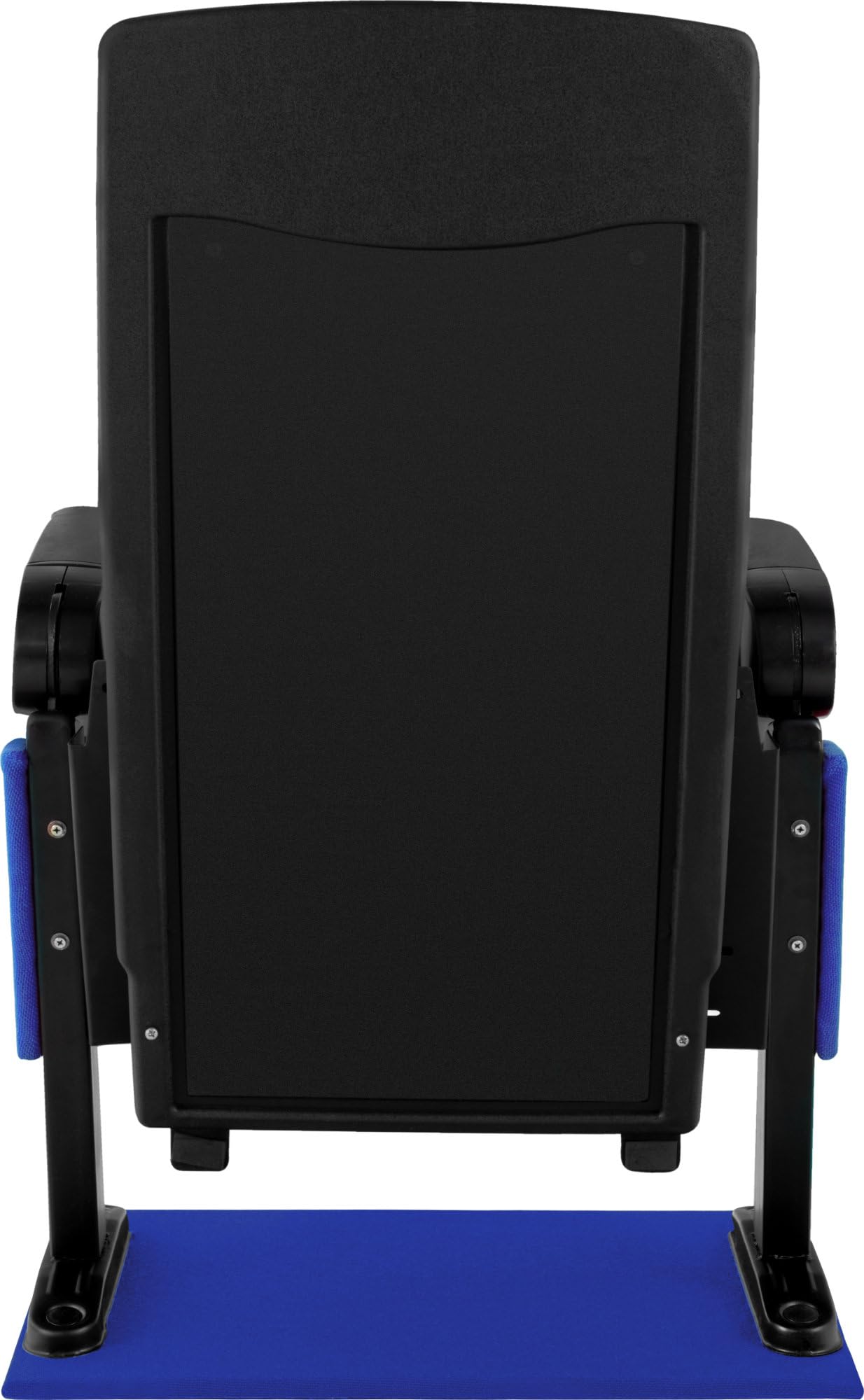 Stagecaptain CS-600BL Movieking Fauteuil de Cinéma Bleu, Siège Rabattable | Fauteuil de cinéma classique, Tissu robuste à mailles larges, 2 accoudoirs rabattables avec porte-boisson, 5 cm