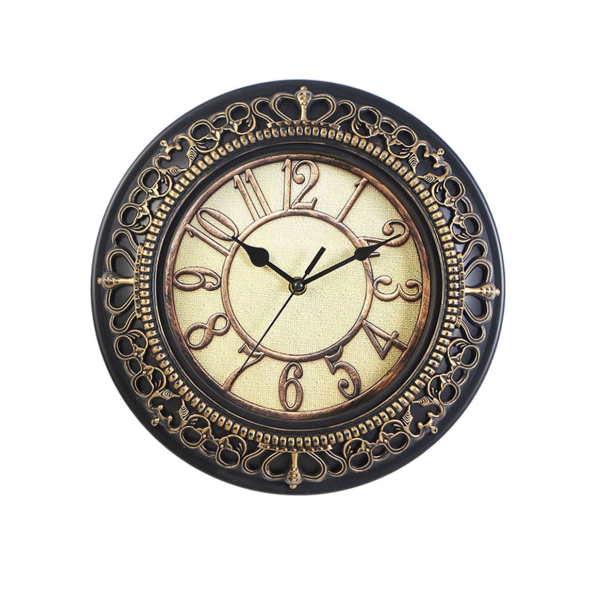 Horloge murale vintage au cadran sculpté élégant pour sublimer votre décoration