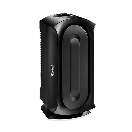 Hamilton Beach TrueAir Air Purifier with Permanent HEPA Filter for Home or Office for Allergies and Pets, Whisper Quiet, 160 sq ft, Black